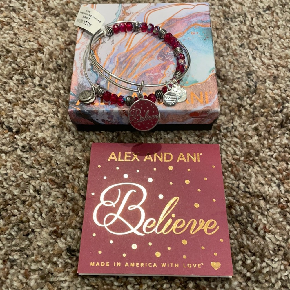 Brand new Alex and Ani  Believe set of two bracelets cost $89.00